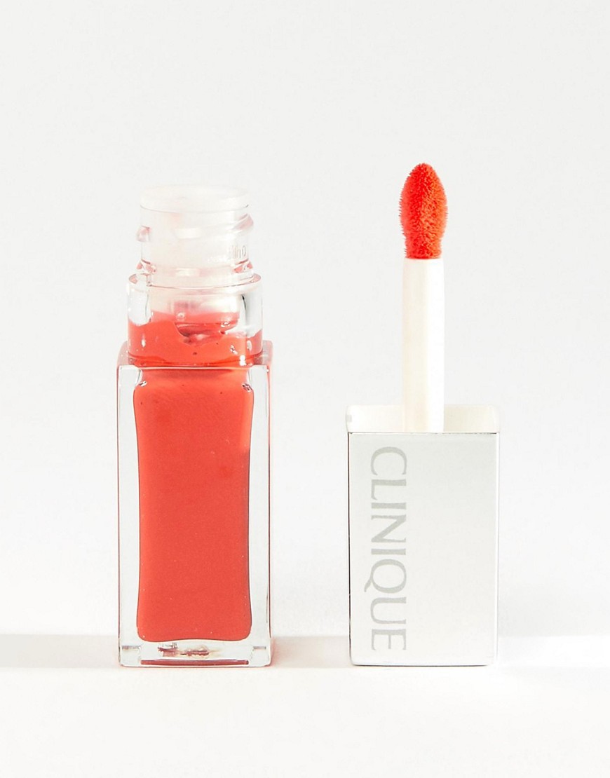 Clinique Pop – Lackad läppfärg + primer – Happy Pop-Rosa