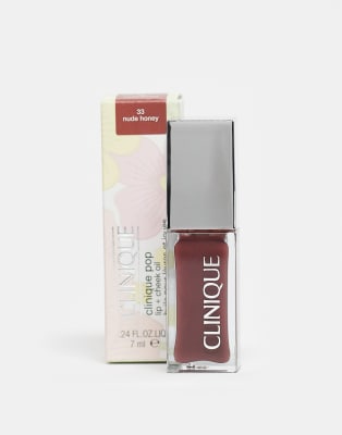 Clinique - Pop - Lip + Cheek Oil - Lippen- und Wangenöl - Nude Honey-Neutral