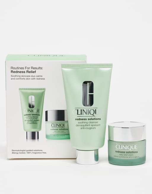 Clinique – Routines For Results: Redness Relief – Zestaw kosmetyków do pielęgnacji skóry (taniej o 35%)