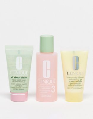 Clinique Skin School Supplies: Cleanser Refresher Course for Combination Oily Set - ASOS Price Checker
