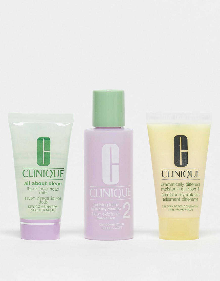 Clinique Skin School Supplies: Cleanser Refresher Course for Dry Combination Set-No colour