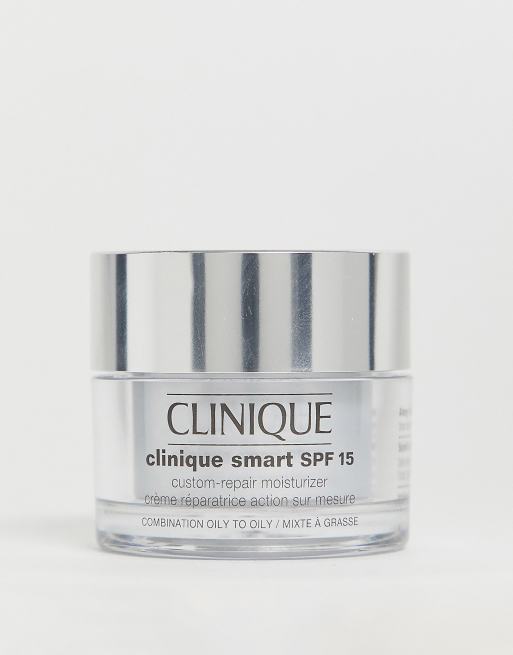 Clinique – Smart SPF 15 Custom Repair – Krem nawilżający z filtrem SPF do tłustej cery mieszanej, 30 ml