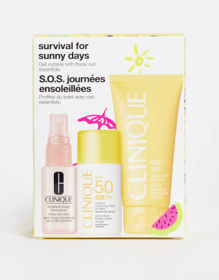 Clinique SOS Kit: Survival For Sunny Days - Gezichts- en lichaamsset met SPF (bespaar 36%)