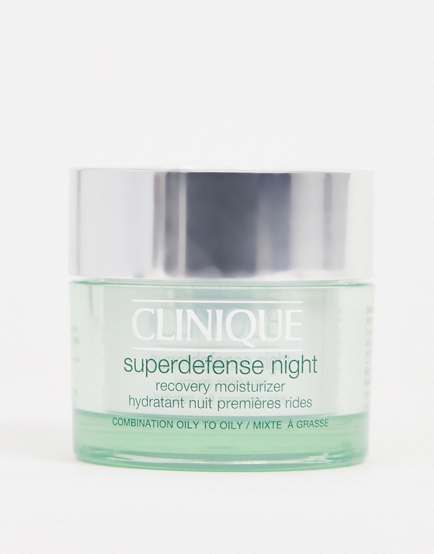 Clinique - Superdefense Night Recovery Moisturizer For Combination to Oily - Fugtighedscreme 50 ml-Ingen farve