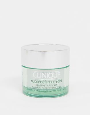 Clinique - Superdefense Night Recovery Moisturizer, für Mischhaut bis trockene Haut, 50 ml-Keine Farbe