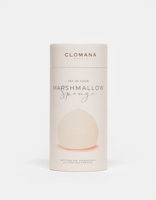 Clomaná Beauty - Marshmallow - Set mit 4 Make-up-Schwämmen-Rosa