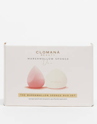Clomaná Beauty - Marshmallow Sponge Duo - Make-up-Schwämme-Rosa