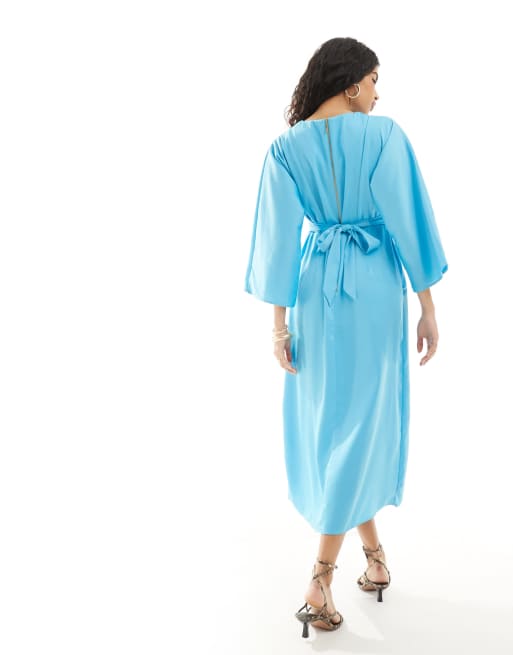 Slinky kimono midi dress hotsell