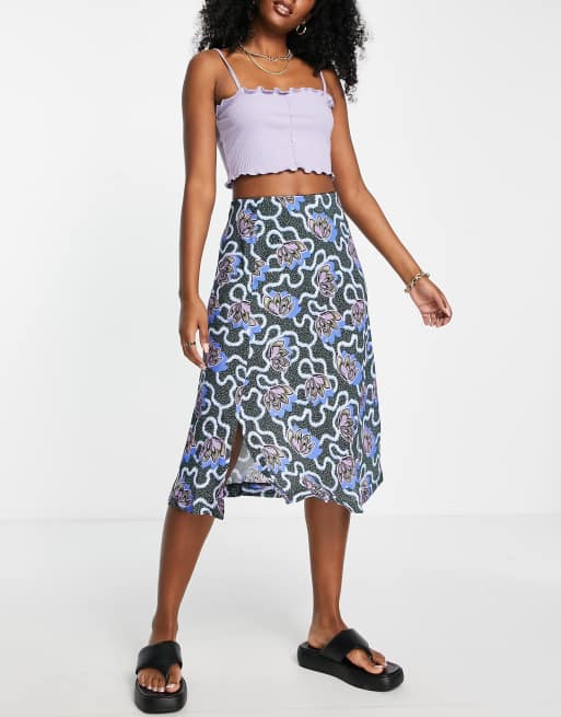 Bias cut skirt hunter green sales