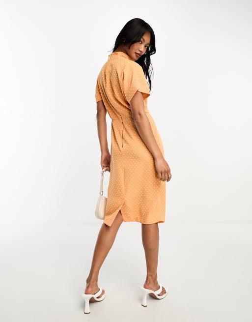 & other stories waist knot midi dress