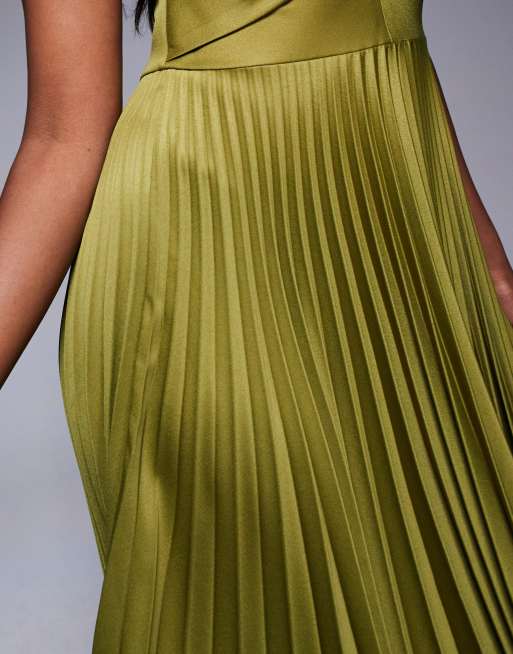 Yellow Closet London Gold Pleated Skirt Dress Yellow Pleated Midi Skirt  Closet London Shop Now