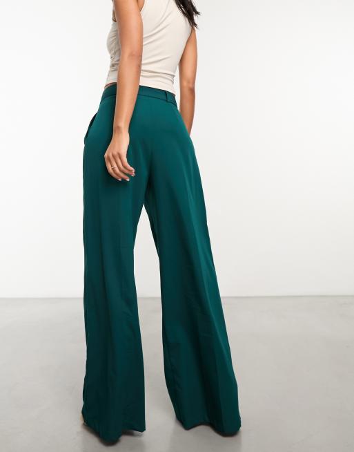 Closet London – Elegante Hose in Blaugrün mit weitem Schnitt, 2 von 4