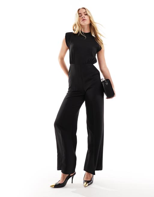 Black high 2024 neck jumpsuit