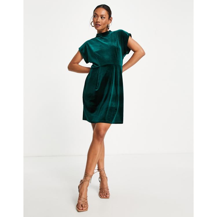 slim fit dress slacks Unique Vintage Teal Floral Brocade Wrap Midi Dress