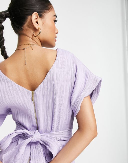 Closet London Lilac purple Pencil Kimono sleeves Midi Dress