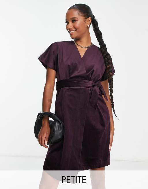 Ax paris clearance plum velvet dress