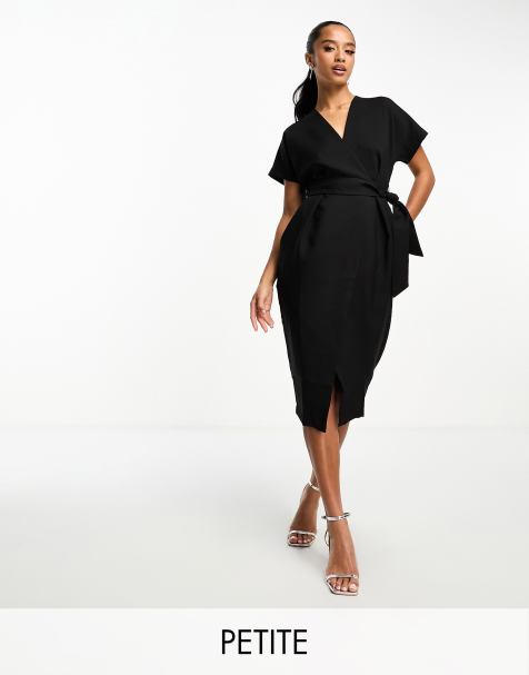 Black Embellished Wrap Midaxi Dress by In The Style x Jac Jossa