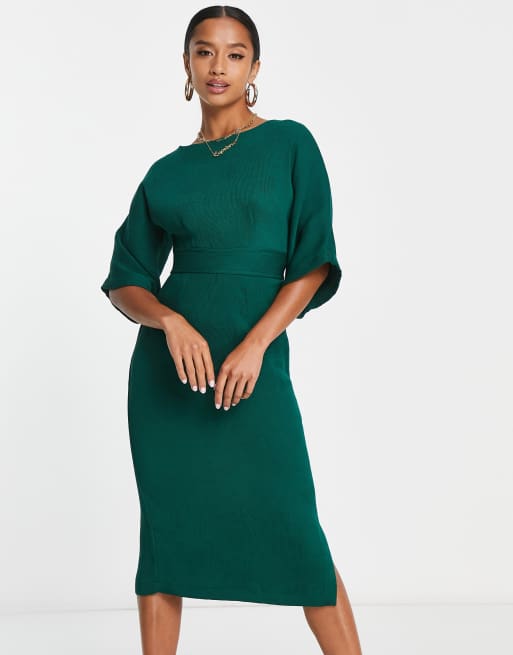 Petite emerald shop green dress