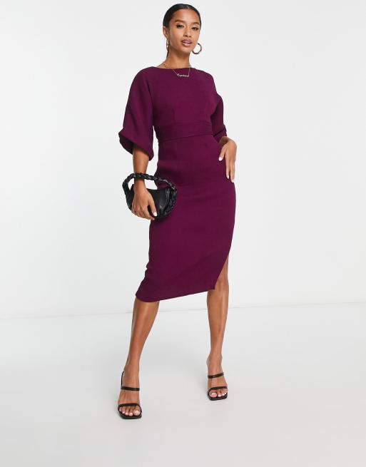 Plum colored hotsell sheath dress