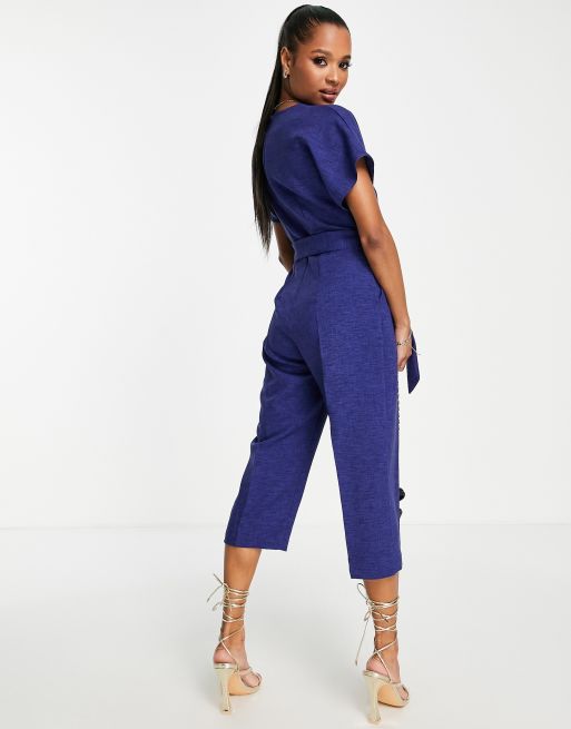 Petite cheap navy jumpsuit