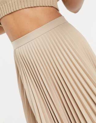 stone pleated skirt