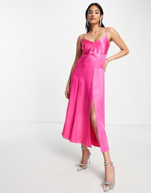 Robe best sale satin fushia