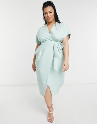 kimono wrap dress plus size