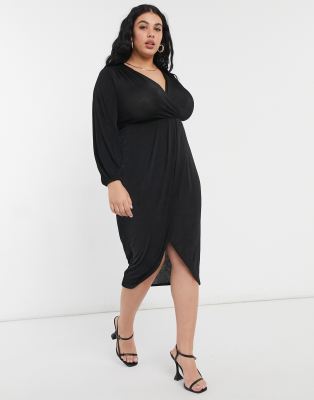 jersey wrap dress plus size