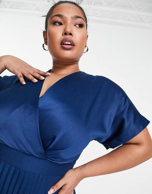 Navy blue skater store dress plus size