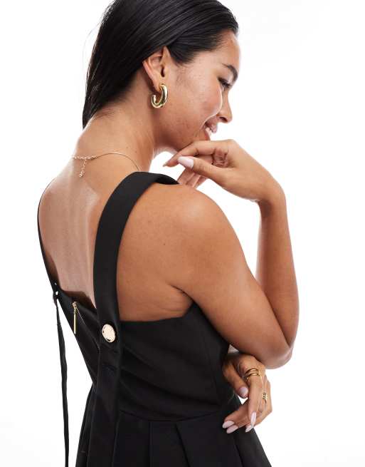 Closet London prom midi dress in black, 4 of 4