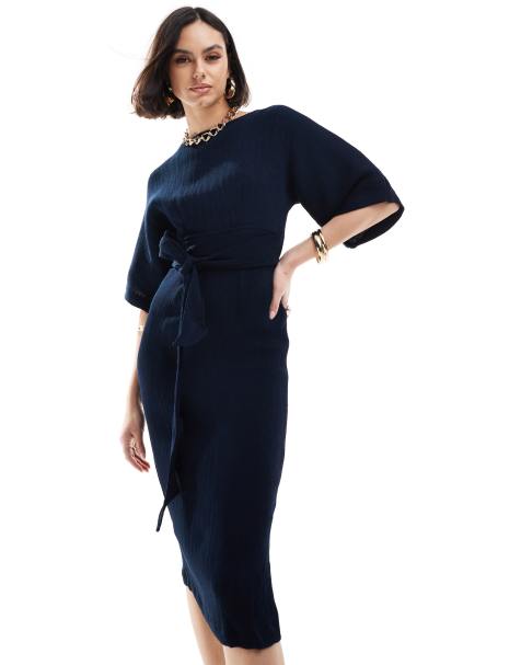 Robe bleu best sale navy pour mariage