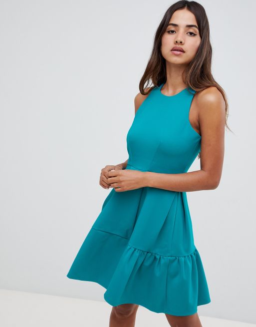 Closet London skater dress with pleated hem detail ASOS