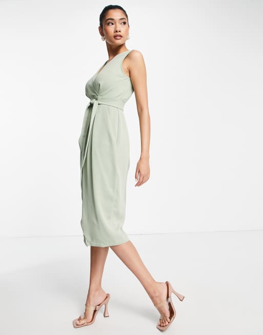 knee length dresses for ladies Rent Closet London Lime Green Floral Print Pleated Shirt Dress main image 1