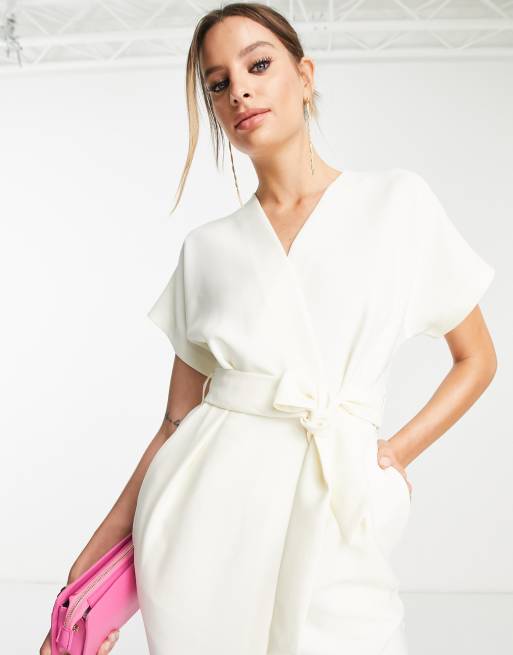 White closet 2025 wrap dress