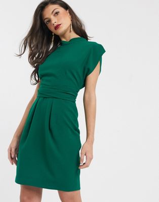 emerald mini dress