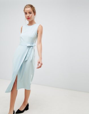 asos sky blue dress