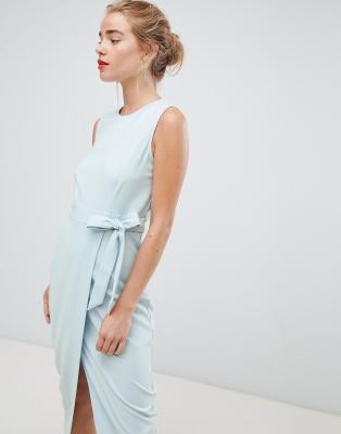 asos sky blue dress