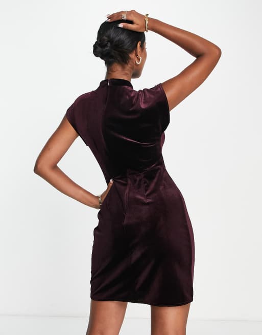 Robe courte velour new arrivals