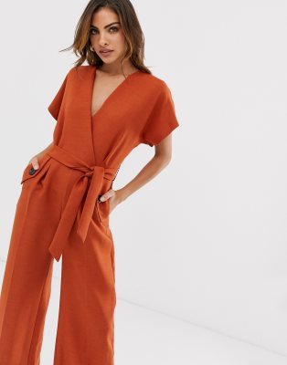 asos rust jumpsuit