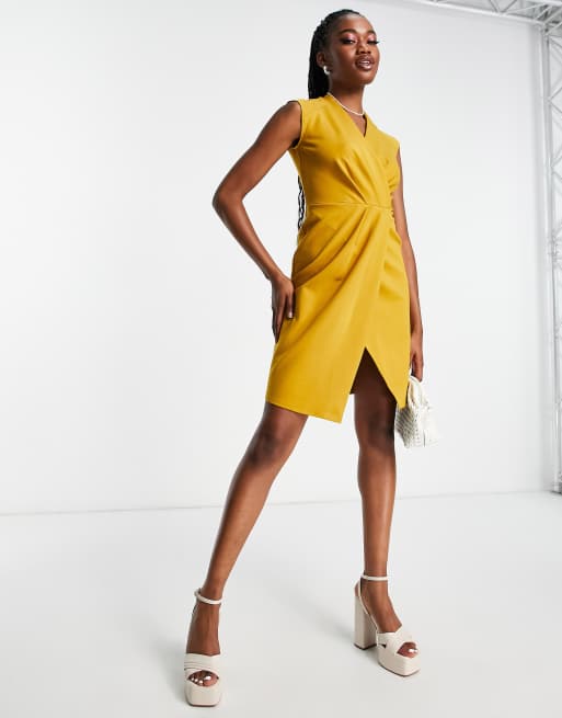 Closet london outlet mustard dress