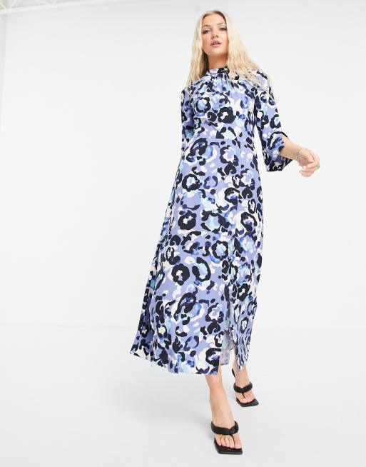 Closet - Robe fendue sur le devant à col montant