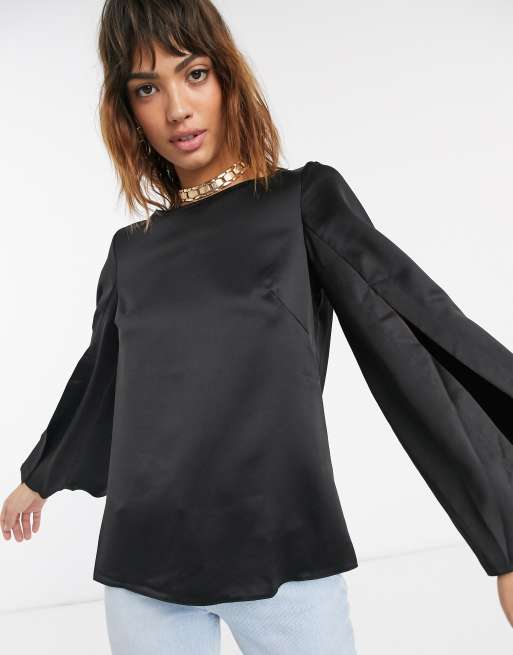 Closet split sleeve blouse