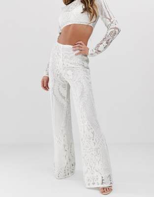 club l sequin trousers