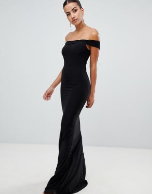 black fishtail maxi