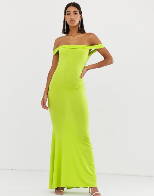 Club L bardot fishtail maxi dress | ASOS