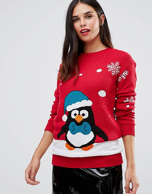 Club L – Dancing Penguin – Weihnachtspullover