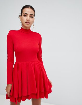 full sleeve skater dress