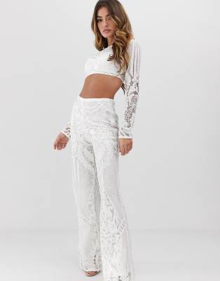 white sequin pants outfit