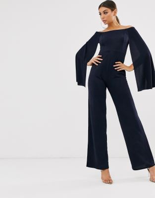 flared sleeve jumpsuit