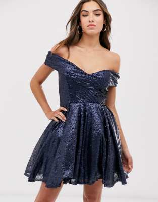 bardot sequin dress